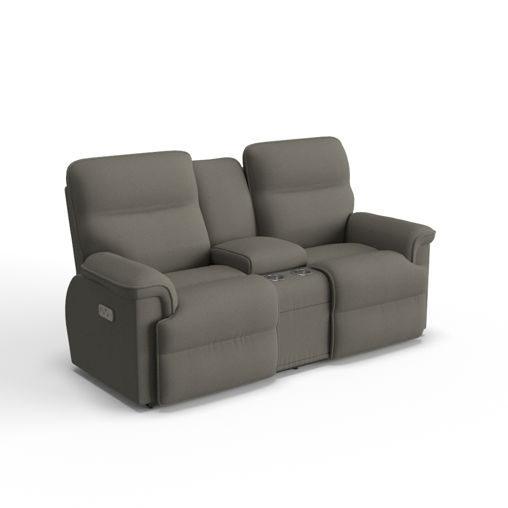 Jay Power Reclining Loveseat w/ Headrest, Lumbar & Console
